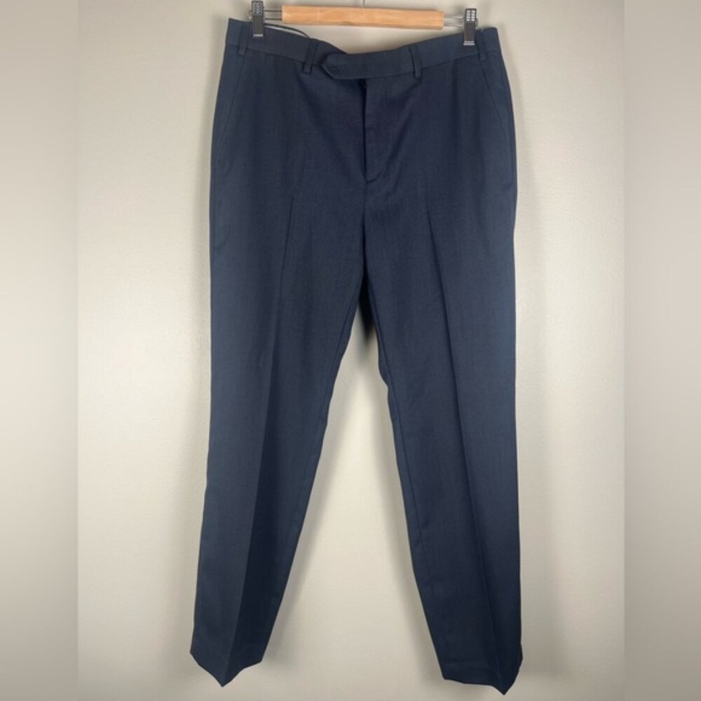MICHAEL KORS Dress Pants Matisse Men's 35Wx30L Blue Stretch NWT